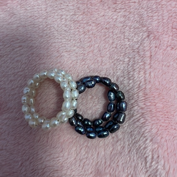 Womens  pearl rings bundle - Picture 4 of 4